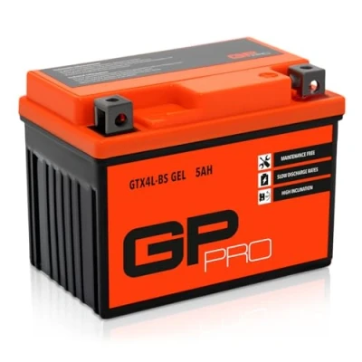 Imagen de GP PRO GTX4L BS Batería de arranque para scooter, 12V, 5Ah, parecido a YTX4L / YTX5L BS, sin necesidad mantenimiento