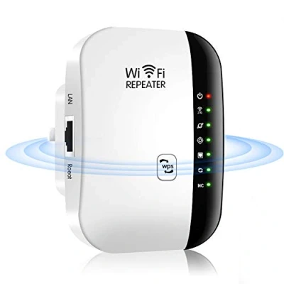 Imagen de Repetidor WiFi, 2.4 GHz y 300Mbps Extensor WiFi Amplificador Señal, con Repertidor/Ap Modo la función WPS, Señal de Red Puerto Ethernet e Interfaz Alimentación
