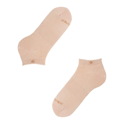 Imagen de Burlington Everyday Sneaker 2 Pack W SN algodón corte unicolor pares, Calcetines cortos Mujer, Beis (Sand Stone 4024), 36 41