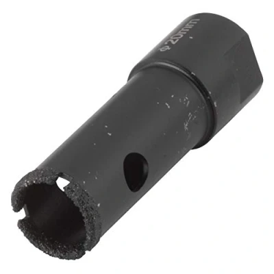 Imagen de wolfcraft Broca de perforación con diamante Ceramic para amoladoras angulares, 5941000, la instalación sujeciones grifería y pasamuros cables en azulejos baldosas