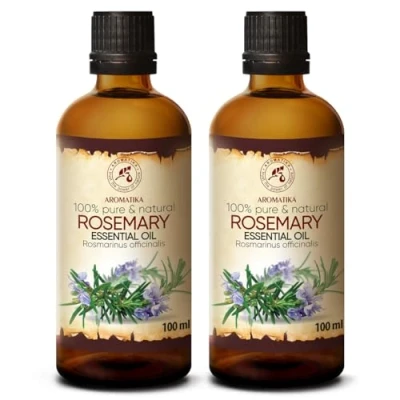 Imagen de Aceite de Romero 200ml Rosmarinus Officinalis España 100% Puro y Natural Mejor para Aromaterapia Baño Aroma Difusor Fragancia Hogar Rosemary Essential Oil