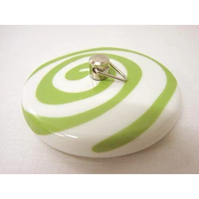 Imagen de TAPON BAÑERA Lavabo BIDE Fregadero Standard Porcelana SIMBOLO Espiral Verde