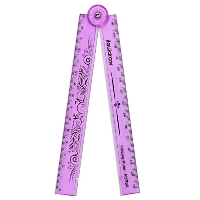 Imagen de Liquidraw Regla plegable de 30 cm Papelería escolar (rosa)