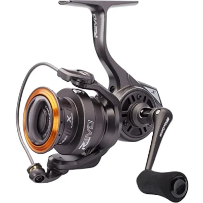 Imagen de Abu Garcia Carrete Giratorio, Carretes giratorios Revo X, Pesca de Depredadores, Pescador Agua Dulce, Perca, Lucio, Zander, Gris, Relación transmisión 6.2:1, 7+1 Rodamientos, 2500