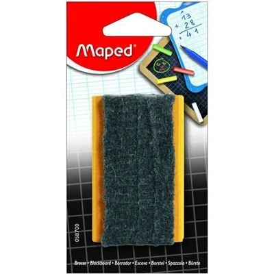 Imagen de Maped Accesorios para Pizarras Borrador Compatible con Tizas y Rotuladores Diseños Lúdicos Cepillo de Madera Fieltro Agarre Ergonómico