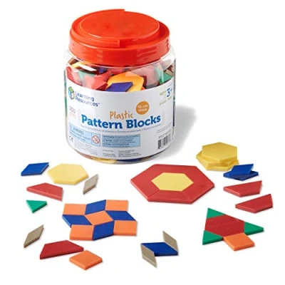 Imagen de Learning Resources Bloques geométricos de plástico 0,5 cm