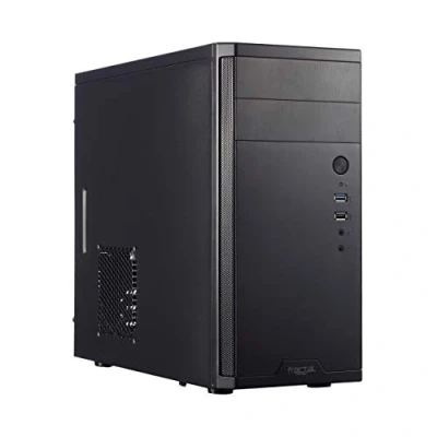 Imagen de Fractal Design Core 1100, Mini Tower Computer Case, mATX, High Airflow and Cooling, 1x 120mm Silent Fan Included, Brushed Aluminium, Black