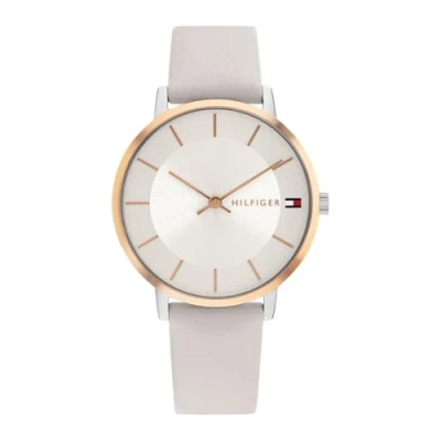 Imagen de Tommy Hilfiger Reloj Analógico de Cuarzo para mujer con Correa en piel Gris 1782671