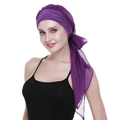 Imagen de FocusCare Quimio turbantes para quimioterapia a los pacientes de cancer la bufanda gorro sombreros