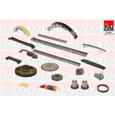 Imagen de FAI AutoParts TCK41CRD Juego de Cadena distribución con juntas, ruedas dentadas Símplex, Dúplex, rodillos NISSAN: X Trail