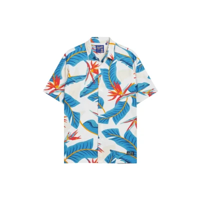 Imagen de Superdry Hawaiian BOX FIT Camisa, Hombre, Talla: Large, Optic paradise