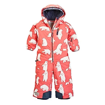Imagen de firstinstinct by killtec niños Mono de esquí/traje nieve con capucha, impermeable FISW 33 MNS ONPC, mineral red, 110, 39910 000