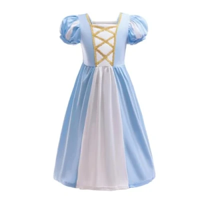 Imagen de Lito Angels Disfraz Vestido de Princesa Cenicienta Ropa Casual para Niñas Pequeñas Talla 3 4 años, Azul