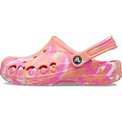 Imagen de Crocs Baya Graphic Clog, Zuecos Unisex adulto, Papaya/Marbled, 46/47 EU