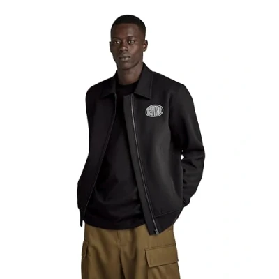 Imagen de G STAR RAW Sudadera Polo Collar Zip Thru Para Hombre, Negro (dk black D23882 D425 6484), S