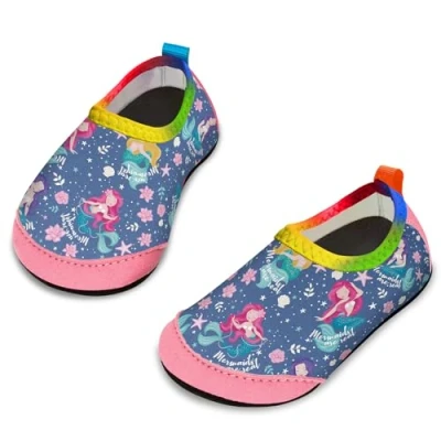 Imagen de Yorgou Zapatos de Agua para niños y niñas, Playa pequeños, Calcetines acuáticos Descalzos Antideslizantes Piscina