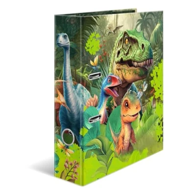 Imagen de HERMA Archivador A4 con diseño de dinosaurios, 7 cm ancho, para niños y niñas