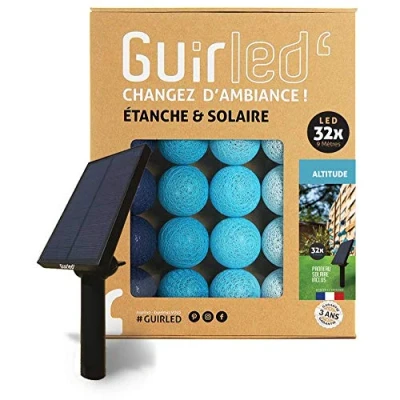 Imagen de Guirnalda Bolas luminosa LED para exteriores Impermeable IP65 Panel solar de alta eficiencia Encendido y apagado automático Altidud 32