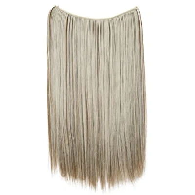 Imagen de CAISHA 50cm 1 Trama Extensión Con Banda Elástica De Cabello Postizo Liso Resistente Al Calor Castaño Claro Mechas Rubias Claras E123