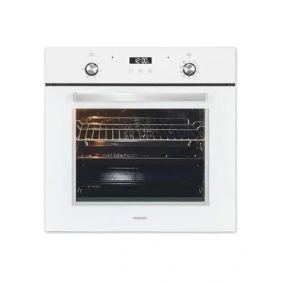 Imagen de Exquisit® Horno Multifunción, 76L, Clase A, Color Blanco, Mandos Escamoteables, Display Digital, Funciónes Turbo, Descongelación y Pizza, Bandeja Parrilla de Cocción, Medidas 59,5x59,5x56,7 Cm.