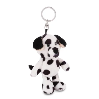 Imagen de NICI Llavero dálmata 10cm Blanco Colgante Animal de Peluche para Colgar en la Llave, Bolso, Mochila, y Mucho más, niños Adultos, una excelente Idea Regalo