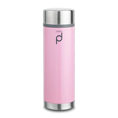 Imagen de DRINKPOD HW 350P Termo de cápsula aislada al vacío a Prueba Fugas, Acero Inoxidable, Rosa, 21 x 7 cm