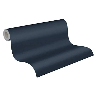 Imagen de Livingwalls Papel pintado Liso Ava New York Metropolitan Stories 2 A.S. Création tejido no 10.05 m x 0.53 Azul Fabricado en Alemania 379534 37953 4