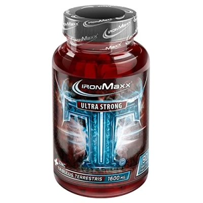 Imagen de IronMaxx TT Ultra Strong Tribulus Terrestris 180 pastillas 1600mg de extracto por pastillaalta dosis, con zinc