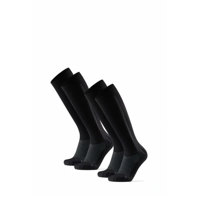 Imagen de DANISH ENDURANCE 2 Pack Calcetines de Compresión Mujer y Hombre, Deporte, Running, Recuperación Negro/Gris 43 47