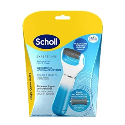 Imagen de Scholl Expert Care Eliminación de callos para pies suaves y sedosos, rápido sin esfuerzo (con rodillo minerales marinos resultados precisos, 1 dispositivo con rollo), unidad (1 unidad)