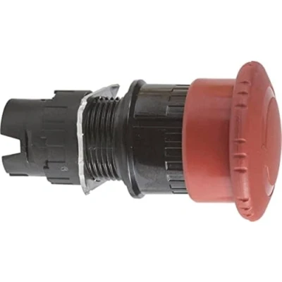Imagen de Schneider Electric ZB6AS834 Cabeza de Pulsador Diámetro 30 mmm Girar para Liberar 16, Rojo