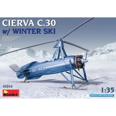 Imagen de Miniart Ski 41014 1:35 Cierva C.30 m. Réplica Fiel de esquí, plástico, Manualidades, Hobby, Pegado, Kit modelismo, Montaje, sin Pintar, Color Moulded (MA41008)