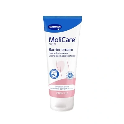 Imagen de MoliCare Skin Crema sin Óxido de Zinc: Protección la Piel, Zonas Irritadas, Piel Sensible, Actúa Barrera, 200 ml