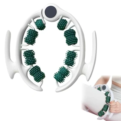 Imagen de LORESJOY Masajeador Celulitis,360celulitis piernas y gluteos，rodillo Masaje anticelulitico， Ayuda Para la Eliminación de Celulitis Liquidos, Desmontable. (green)