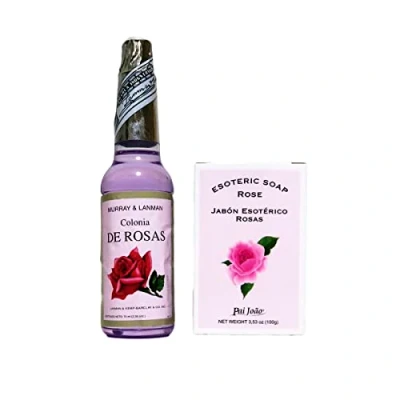 Imagen de Aromasenses. Pack Jabon Rosas Esotérico 100 gramos + Agua 70 ml (ROSAS)