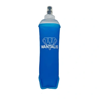 Imagen de Wantalis Frasco de running 500 ml suave para bolsa hidratación Botella con válvula seguridad morder, perfil ergonómico Libre BPA