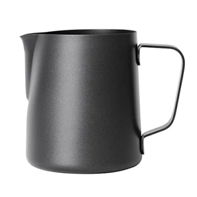 Imagen de Olympia CM606 jarra de leche antiadherente, 12 onzas, color negro