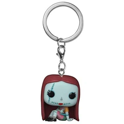 Imagen de Funko Pop! Keychain: Disney The Nightmare Before Christmas Sally Sewing Minifigura de Vinilo Coleccionable Llavero Original Relleno Calcetines Idea Regalo Mercancia Oficial