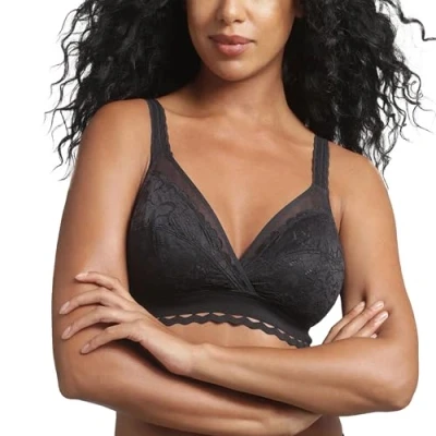 Imagen de Playtex Sujetador Sin Aros con encaje Reciclado Mujer x1, Negro, 90C