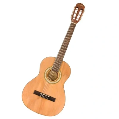 Imagen de Fender FA 25N Guitarra Acústica con Cuerdas de Nylon 3/4 Tamaño, para Principiantes, 2 Años Garantía, Perfecta Niños que es Fácil en los Dedos, Natural