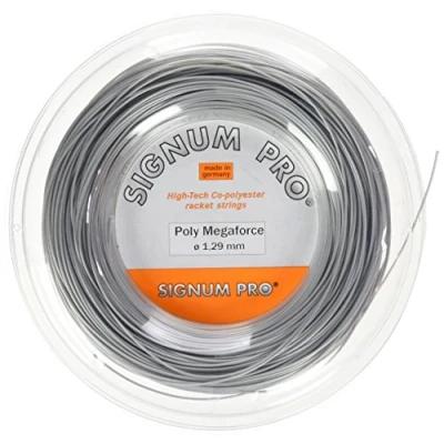 Imagen de Signum Pro Poly Mega Force Bobina Cordaje de Tenis Gris