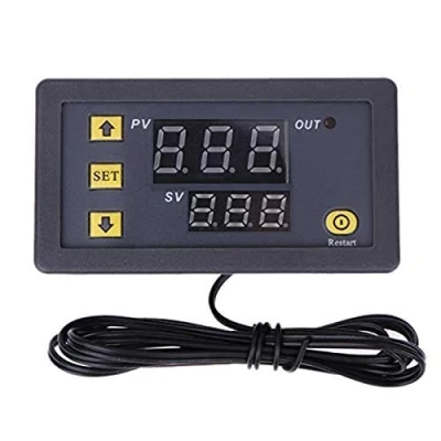 Imagen de ARCELI 24V 20A W3230 LCD Termostato Digital Controlador de Temperatura Regulador Medidor Alarma Alta