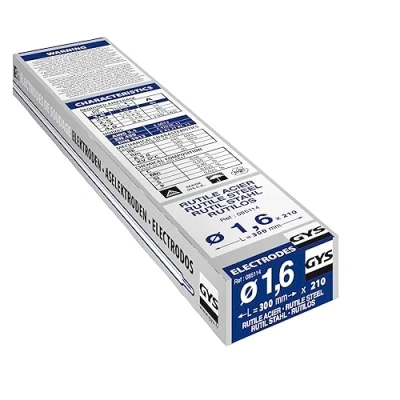 Imagen de GYS, 210 Electrodos Rutilo Para Acero Ø 1,6, Medio Estuche