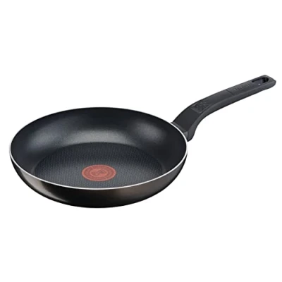Imagen de Tefal Easy Cook &amp; Clean Sartén (24 cm, Antiadherente, Compatible con Todas Las Luces Excepto inducción B5540402), Aluminio, N/C