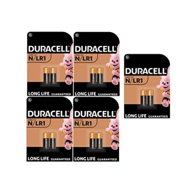 Imagen de 10 pilas Duracell N/LR1 E90 (5 blísteres de 2 baterías)