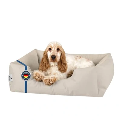 Imagen de BedDog Cama Perro M para Perros Camas Pequeños Colchoneta Colchon Grande en Terciopelo de Microfibra y Cordura