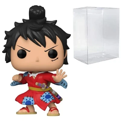 Imagen de Luffytaro Luffy in Kimono Pop #921 Animation One Piece Vinyl Figure (Bundled with EcoTEK Protector)