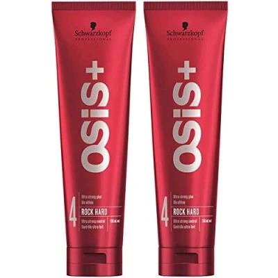 Imagen de 2 x Schwarzkopf OSiS Styling Glue Rock Hard Instant Hold 150 ml (el empaque puede diferir)