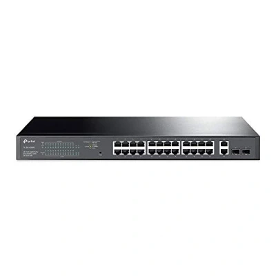 Imagen de TP Link TL SG1428PE Switch Gestionado Gigabit Ethernet (10/100/1000) Negro 1U Energía sobre (PoE) SG1428PE, Gestionado, (10/100/1000), (