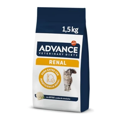Imagen de Advance Veterinary Diets renal Failure, Pienso para Gatos con Insuficiencia crónica, 1,5kg
